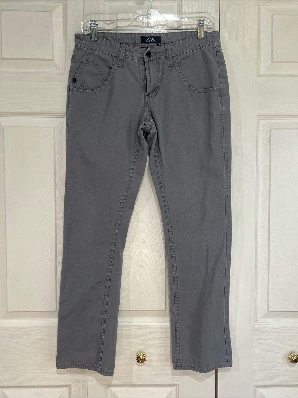 🤎 ZAK Gray 100% Cotton Jeans - 10 / 30 (01081)